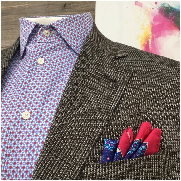 Joseph Abboud Mens Blazer Sport Coat Two Button Casual Jacket 42L Wool Silk Suit - Picture 4 of 13